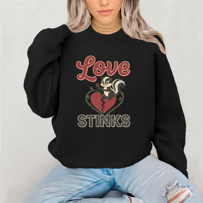 Love Stinks Heart  Gildan Crewneck/Sweatshirt