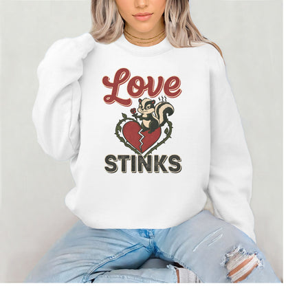 Love Stinks Heart  Gildan Crewneck/Sweatshirt
