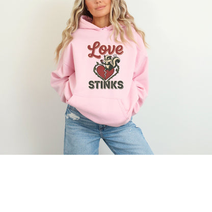 Love Stinks Heart  Gildan  Hoodie
