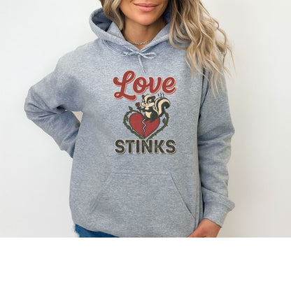 Love Stinks Heart  Gildan  Hoodie