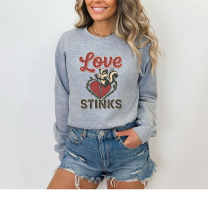 Love Stinks Heart  Gildan Crewneck/Sweatshirt