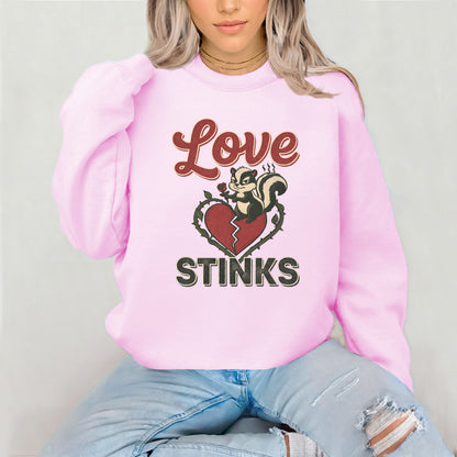 Love Stinks Heart  Gildan Crewneck/Sweatshirt
