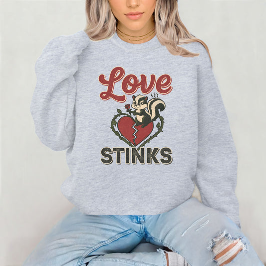 Love Stinks Heart  Gildan Crewneck/Sweatshirt