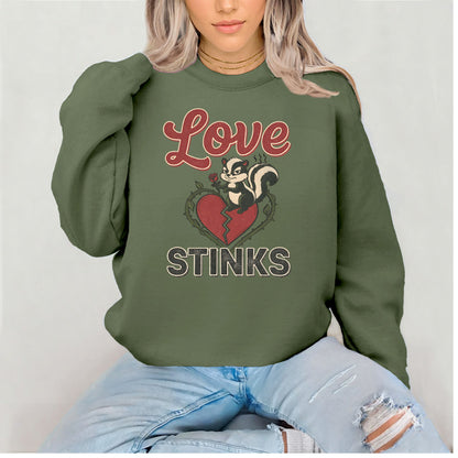 Love Stinks Heart  Gildan Crewneck/Sweatshirt